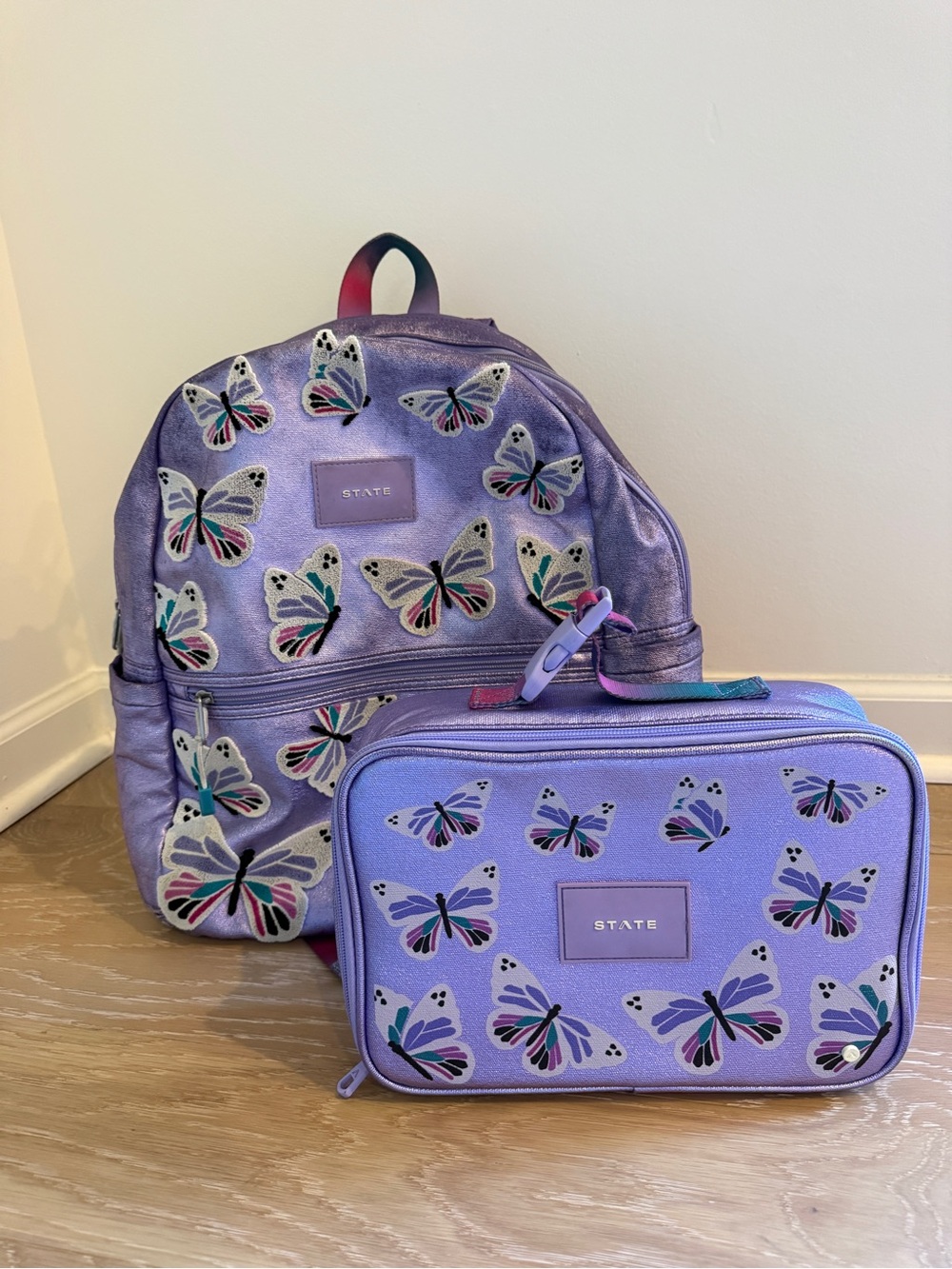STATE KANE DOUBLE POCKET BACKPACK - BUTTERFLY AND RODGERS LUNCH BOX